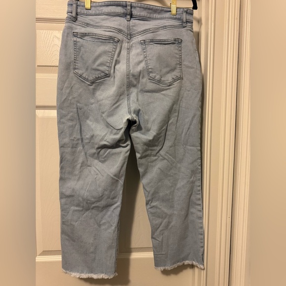 LOFT Blue Straight Leg Jeans Classic Fit - Picture 3 of 6